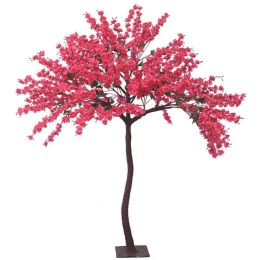 Τεχνητό Δέντρο Ροδακινιά 04-00-22011 180cm Brown-Fuchsia Marhome Συνθετικό Υλικό