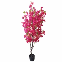 Τεχνητό Δέντρο Βουκαμβίλια 04-00-22050 150cm Brown-Fuchsia Marhome Συνθετικό Υλικό