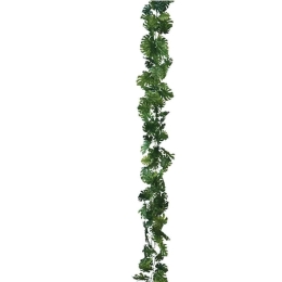 Τεχνητή Γιρλάντα Mονστέρα 00-00-3505-7 270cm Green Marhome Πλαστικό, Ύφασμα