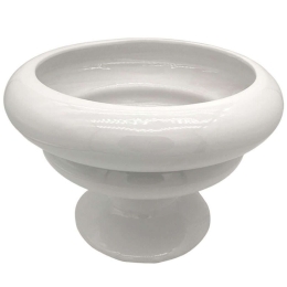 Διακοσμητικό Μπωλ 15-00-23740 35,8x26cm White Marhome Κεραμικό