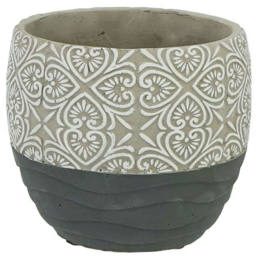Κασπώ 06-00-20528 Φ14,5x13,5cm Grey Marhome Κεραμικό