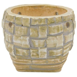 Κασπώ Μωσαϊκό 06-00-21532 Φ16x13,5cm Beige Marhome Κεραμικό