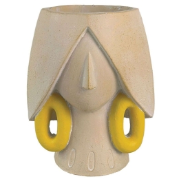 Κασπώ Πρόσωπο 06-00-24556 14,5x10,5x15cm Beige-Yellow Marhome Πολυρεσίνη