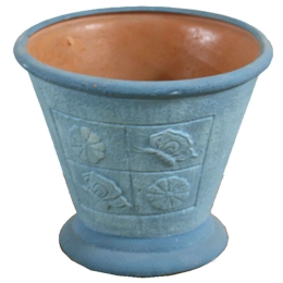 Κασπώ Λουλούδια-Πεταλούδες 06-00-99027 18x16cm Blue Marhome Κεραμικό