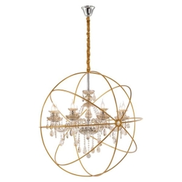 Φωτιστικό Οροφής - Πολυέλαιος 023-3035-B1 100x100x100cm Champagne-Gold Artekko
