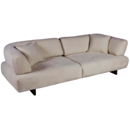 Καναπές Τριθέσιος Anemon Μπουκλέ 783-4205 240x85x70cm Beige