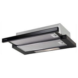 Απορροφητήρας Συρόμενος Ecoline 065032801 Με Γυαλί 60cm Black Pyramis Ανοξείδωτο Ατσάλι