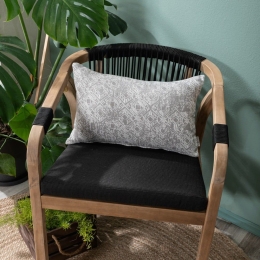 Μαξιλαροθήκη Διακοσμητική Felicia 04 Grey Teoran 30X50 Βαμβάκι-Πολυέστερ