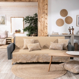 Ριχτάρι Izola 14 Honey Teoran Πολυθρόνα 180x150cm Βαμβάκι-Πολυέστερ