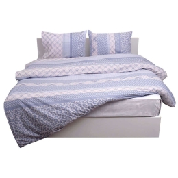 Πάπλωμα Σετ 3Τμχ Des. 5001 Grey Anna Riska Υπέρδιπλο 220x240cm 100% Βαμβάκι