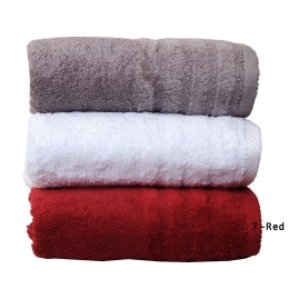 Πετσέτα Spa 7 Red Anna Riska Σώματος 70x140cm 100% Βαμβάκι