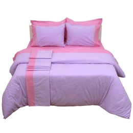 Πάπλωμα Δύο Όψεων Supreme Collection Lilac-Fucshia Viopros Μονό 160x240cm 100% Βαμβάκι