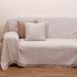 Ριχτάρι 2100 Εκρού Viopros Διθέσιο 180x240cm Chenille