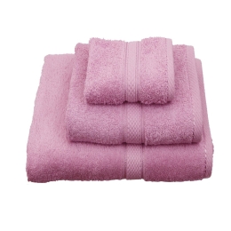 Πετσέτες Σετ 3τμχ. Classic Pink Viopros Σετ Πετσέτες 50x140cm 100% Βαμβάκι