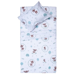 Κουβερλί Βρεφικό Μπάμπι White Viopros 120x160cm 100% Βαμβάκι