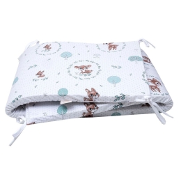 Πάντα Κούνιας Μπάμπι White Viopros 40x165cm 100% Βαμβάκι