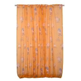 Κουρτίνα Παιδική Κουρσάροι Με Τρέσα Orange Viopros 140X270cm 140x270cm Πολυέστερ
