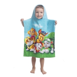 Πόντσο Βελουτέ Paw Patrol 21 Turquoise Viopros