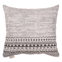 Μαξιλάρι Διακοσμητικό (Με Γέμιση) 3021 Grey Viopros 42X42 100% Βαμβάκι