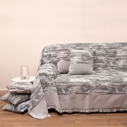 Ριχτάρι 3022 Grey Viopros Τριθέσιο 180x280cm 100% Βαμβάκι