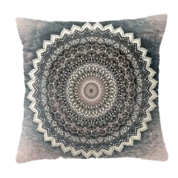Μαξιλάρι Διακοσμητικό (Με Γέμιση) 196 Grey Viopros 45X45 Πολυέστερ
