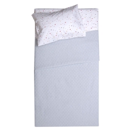 Κουβέρτα Βρεφική Δήλος Grey Viopros Κούνιας 110x155cm Βαμβάκι-Πολυέστερ