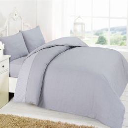 Σεντόνια 830 (Σετ 3τμχ) Grey Viopros Ημίδιπλο 180x270cm Βαμβάκι-Πολυέστερ