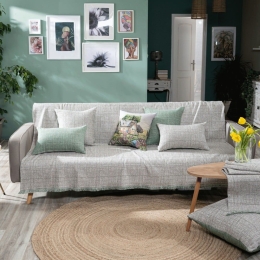Ριχτάρι Noto 08 Green Teoran Τριθέσιο 180x300cm Cotton-Polyester