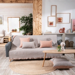 Ριχτάρι Noto 15 Orange Teoran Two-seater 180x250cm Βαμβάκι-Πολυέστερ