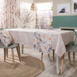 Τραπεζομάντηλο Elda Multi Teoran 135X180cm Βαμβάκι-Πολυέστερ