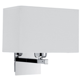 Φωτιστικό Τοίχου-Απλίκα Toby 4057700 W220 White Viokef Μέταλλο,Ύφασμα