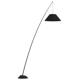 Φωτιστικό Δαπέδου Rod 4221000 Black Viokef Μέταλλο,Ύφασμα