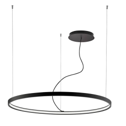 Φωτιστικό Οροφής Led Verdi 4224400 D1200 Black Viokef Μέταλλο