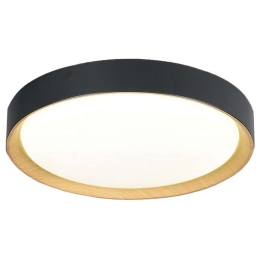 Φωτιστικό Οροφής - Πλαφονιέρα Spirit 4271101 35x7,4cm Led 1800W 24W 3000K Black Viokef Αλουμίνιο,Ακρυλικό
