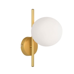 Φωτιστικό Τοίχου - Απλίκα Floris 4260101 E14 1xMax 25W 15x30cm Gold Viokef