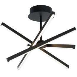 Φωτιστικό Οροφής - Πλαφονιέρα Ray 4301200 Φ45x38cm Dim Led 982lm 30W Black Viokef
