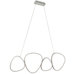 Φωτιστικό Οροφής - Ράγα Helix 4301700 104x120cm Led 3730lm 50W 3000K Silver Viokef