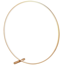 Φωτιστικό Δαπέδου Circle 4303001 Φ89,5x25cm Led 1575lm 35W 3000K Gold Viokef