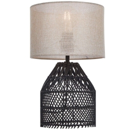 Φωτιστικό Επιτραπέζιο Mallonca 4304301 Φ25x40cm 1xE27 40W Light Grey-Black Viokef
