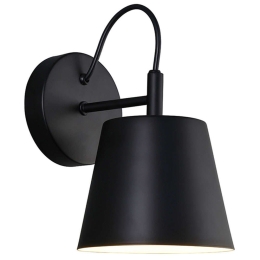 Φωτιστικό Τοίχου - Απλίκα Senik 4305100 Φ15x18x20cm 1xE27 40W Black-White Viokef