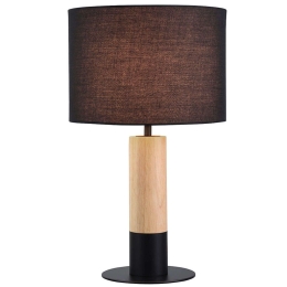 Φωτιστικό Επιτραπέζιο Carrol 4305701 Φ25x43cm 1xE27 40W Natural-Black Viokef