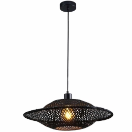 Φωτιστικό Οροφής Ilanga 4305800 Φ50x150cm 1xE27 40W Black Viokef