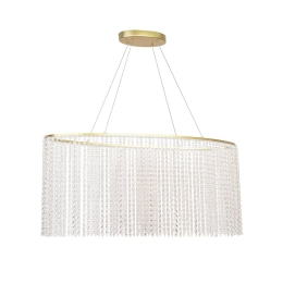 Φωτιστικό Οροφής Κρεμαστό Sol 4306300 LED 38W 2350Lm 90x141,5cm Gold Viokef
