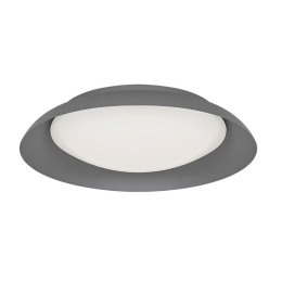 Φωτιστικό Οροφής - Πλαφονιέρα Britney 4307300 LED 23W 3000K 900Lm 43x8cm Dark Grey Viokef