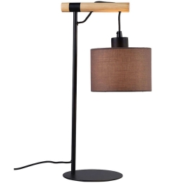 Φωτιστικό Επιτραπέζιο Rika 4307500 23x46cm 1xE27 40W Natural-Black Viokef