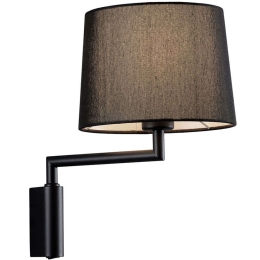 Φωτιστικό Τοίχου - Απλίκα Paola 4307900 Φ21,5x33cm 1xE27 60W Black Viokef