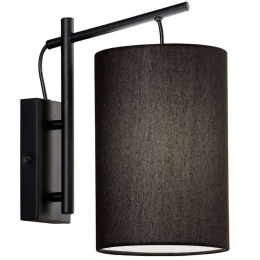 Φωτιστικό Τοίχου - Απλίκα Kealia 4308200 Φ16x46cm 1xE27 60W Black Viokef