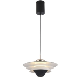 Φωτιστικό Οροφής Manley 4308600 Φ22x145cm Led 178lm 5W 3000K Black-White Viokef