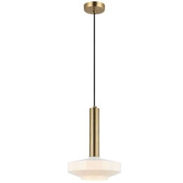 Φωτιστικό Οροφής Vivian 4310900 Φ26x150cm 1xE27 40W White-Brass Viokef