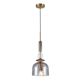 Φωτιστικό Οροφής Κρεμαστό Glorial 4312100 E27 1xMax 40W 20x150cm Fume Viokef